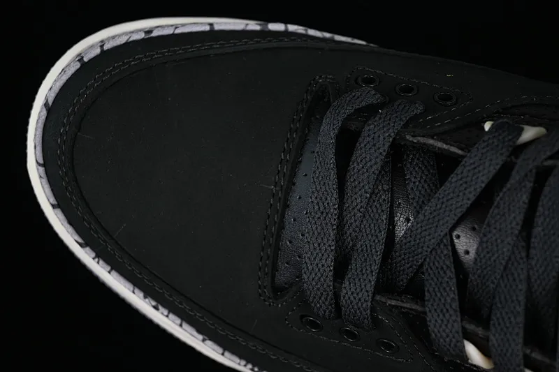 All categories Air Jordan Jordan series basketball shoes Air Jordan 3 L version Air Jordan 3 Retro "Off Noir" AJ3 Joe 3 old black cement CK9246-001